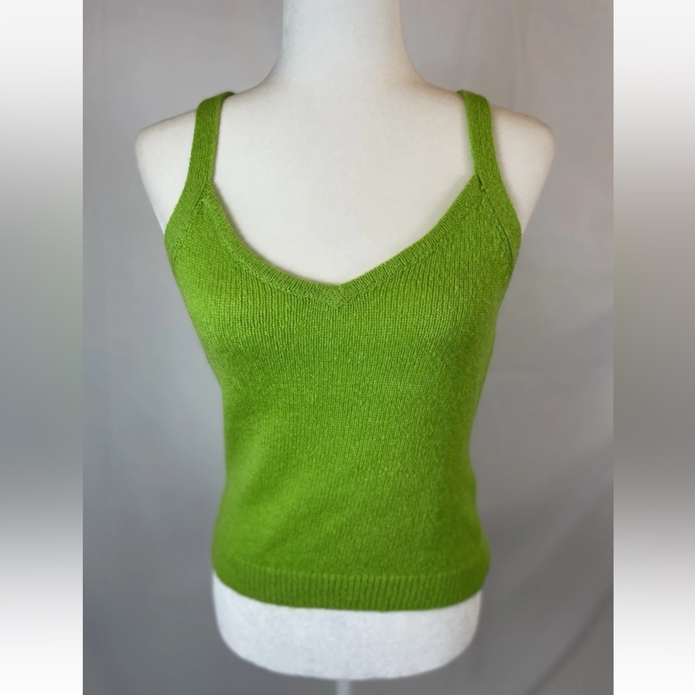 NEW LILLY PULITZER Angeli KNIT SWEATER V-NECK TANK TOP Fresh Citrus S Wool Blend